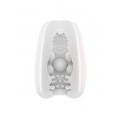 Белый мастурбатор-яйцо Bisedze - LoveStore - в Волгограде купить с доставкой