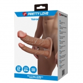 Реалистичная полая насадка на член для двойного проникновения Yairon - 17,5 см. - Baile - купить с доставкой в Волгограде