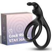 Черное эрекционное кольцо с подхватом мошонки - Boys of Toys - в Волгограде купить с доставкой