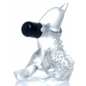 Прозрачное эрекционное виброкольцо с дельфином - Boys of Toys - в Волгограде купить с доставкой