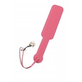 Розовый кожаный пэддл - 37 см. - Pecado - купить с доставкой в Волгограде