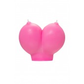 Розовая свеча «Сиськи» - 150 гр. - Pecado - купить с доставкой в Волгограде