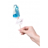 Голубой леденец в форме члена со вкусом блю кюрасао - 80 гр. - Sosuчki - купить с доставкой в Волгограде