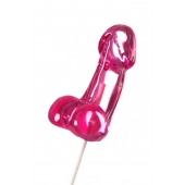 Розовый леденец в форме члена со вкусом айриш крим - 80 гр. - Sosuчki - купить с доставкой в Волгограде