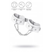 Белые узкие наручники-браслеты со скруглёнными углами - Pecado - купить с доставкой в Волгограде