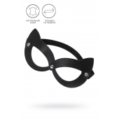 Черная открытая маска с ушками кошки - Pecado - купить с доставкой в Волгограде