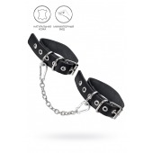 Черные оковы из одного ремешка с люверсами - Pecado - купить с доставкой в Волгограде
