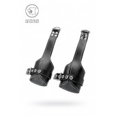 Черные подвесы с белой строчкой - Pecado - купить с доставкой в Волгограде