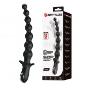 Черная анальная ёлочка с мощной вибрацией Rigdon - 26 см. - Baile