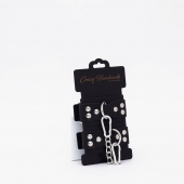 Черные кожаные оковы с регулируемыми ремешками - Crazy Handmade - купить с доставкой в Волгограде