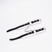 Бело-красные кожаные оковы - Crazy Handmade - купить с доставкой в Волгограде