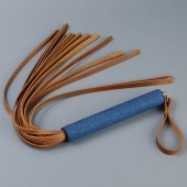 Плеть с джинсовой ручкой «Дикий Запад» - 60 см. - Sitabella - купить с доставкой в Волгограде