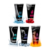 Набор из 5 лубрикантов JUJU (увлажняющий, Hot+, Long, Anal, малина) - JuJu - купить с доставкой в Волгограде