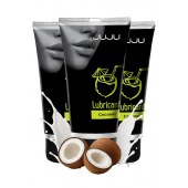 Набор из 3 съедобных лубрикантов JUJU со вкусом кокоса - JuJu - купить с доставкой в Волгограде