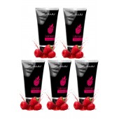 Набор из 5 съедобных лубрикантов JUJU со вкусом малины - JuJu - купить с доставкой в Волгограде