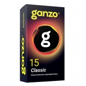 Классические презервативы с обильной смазкой Ganzo Classic - 15 шт. - Ganzo - купить с доставкой в Волгограде