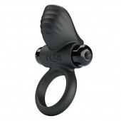 Черное эрекционное кольцо с вибрацией Adrien - Baile - в Волгограде купить с доставкой
