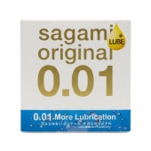 Увлажнённый презерватив Sagami Original 0.01 Extra Lub - 1 шт. - Sagami - купить с доставкой в Волгограде