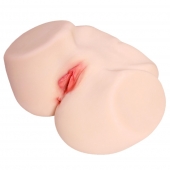 Мастурбатор-полуторс с двойным слоем материала и вибрацией Jenny Onahole Real Vagina - KOKOS - в Волгограде купить с доставкой