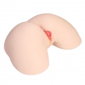 Мастурбатор-полуторс с двойным слоем материала и вибрацией Jenny Onahole Real Hips - KOKOS - в Волгограде купить с доставкой