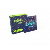 Светящиеся в темноте презервативы Expert Neon - 3 шт. - Expert - купить с доставкой в Волгограде