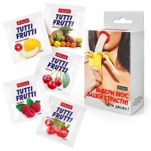 Набор из 5 саше съедобных смазок Tutti-Frutti - Биоритм - купить с доставкой в Волгограде