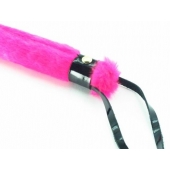Нежная плеть с розовым мехом BDSM Light - 43 см. - БДСМ Арсенал - купить с доставкой в Волгограде