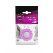 Лиловое эрекционное кольцо с 2 рядами стимулирующих шариков - Erowoman-Eroman - в Волгограде купить с доставкой