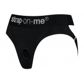 Черные трусики для насадок Heroine Lingerie Harness - size XL - Strap-on-me - купить с доставкой в Волгограде