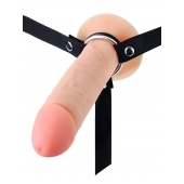 Мужской полый страпон на регулируемых ремешках - 22 см. - Sex Expert - купить с доставкой в Волгограде