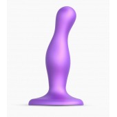 Фиолетовая насадка Strap-On-Me Dildo Plug Curvy size S - Strap-on-me - купить с доставкой в Волгограде