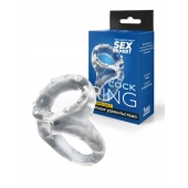 Прозрачное двойное эрекционное кольцо - Sex Expert - в Волгограде купить с доставкой