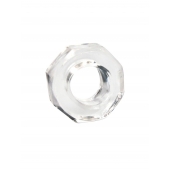 Прозрачное эрекционное кольцо в форме гайки - Sex Expert - в Волгограде купить с доставкой