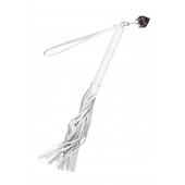 Белая кожаная плеть - 50 см. - Pecado - купить с доставкой в Волгограде