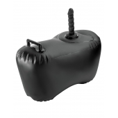 Черное надувное кресло с платформой для фиксации дилдо Body Dock Inflatable Love Seat - Pipedream - купить с доставкой в Волгограде