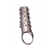 Дымчатая насадка на пенис с шипами и выпуклостями - 12 см. - Sex Expert - в Волгограде купить с доставкой