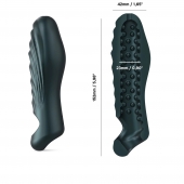 Серая силиконовая насадка на пенис с подхватом Manwan Ryzer - Manwan - в Волгограде купить с доставкой