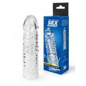 Прозрачная закрытая насадка на пенис - 17 см. - Sex Expert - в Волгограде купить с доставкой