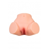 Телесный реалистичный мастурбатор-полуторс с 2 любовными входами - No Name - в Волгограде купить с доставкой