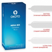 Презервативы OKOTO Mega Mix - 18 шт. - Sitabella - купить с доставкой в Волгограде