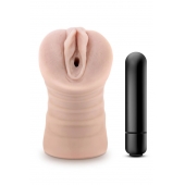 Телесный мастурбатор-вагина Ayumi с вибрацией - Blush Novelties - в Волгограде купить с доставкой