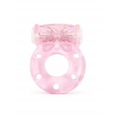 Розовое эрекционное виброкольцо с бабочкой - 1137 - в Волгограде купить с доставкой