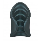 Серый сквозной мастурбатор с вибрацией Manwan Starter - Manwan - в Волгограде купить с доставкой