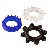 Набор из 3 эрекционных колец разного цвета и рельефа - Boys of Toys - в Волгограде купить с доставкой