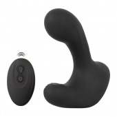 Черная анальная вибропробка с функцией расширения RC Butt Plug with 3 functions - Orion - в Волгограде купить с доставкой