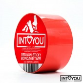 Красный скотч для фиксации Non-Sticky Bondage Tape - 15 м. - Intoyou - купить с доставкой в Волгограде
