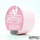 Розовый скотч для фиксации Non-Sticky Bondage Tape - 15 м. - Intoyou - купить с доставкой в Волгограде