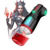 Интерактивный мастурбатор Raven с вакуумом, вибрацией и подсветкой - Shots Media BV - в Волгограде купить с доставкой