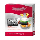 Стимулирующая насадка Sitabella Extender  Красный молодец - Sitabella - купить с доставкой в Волгограде