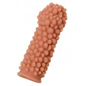 Насадка на фаллос с пузыриками по всей поверхности - 14,7 см. - KOKOS - в Волгограде купить с доставкой